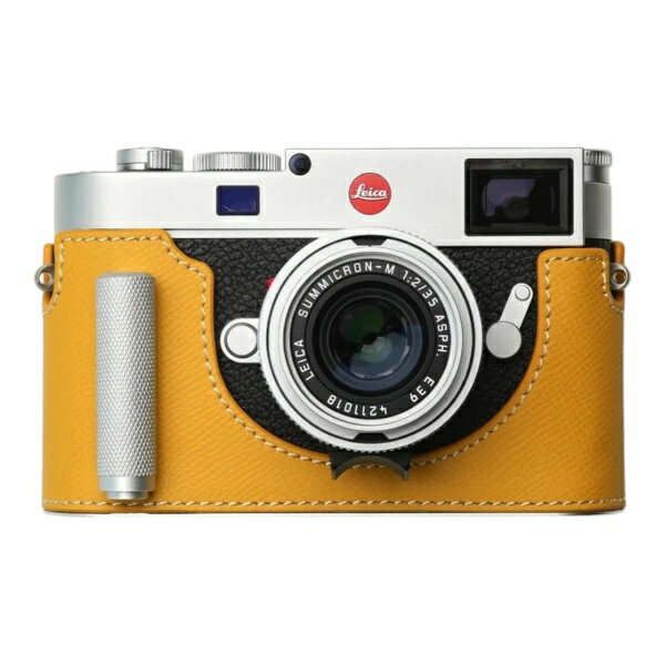 For Compact Camera - Mr.Stone｜ミスターストーン LEICA M11用 本革ケース クラシック シグニチャーグリップ ブライトイエロー PTBK006
