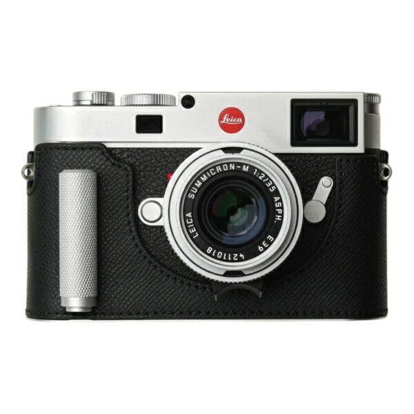 富士FILM - Mr.Stone｜ミスターストーン LEICA M11用 本革ケース クラシック シグニチャーグリップ ダークブラック PTBK008