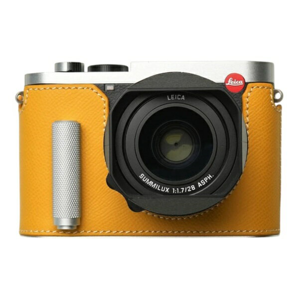 KONICA MINOLTA - Mr.Stone｜ミスターストーン LEICA Q3/Q3 43用 本革ケース クラシック シグニチャーグリップ ブライトイエロー PTBL006