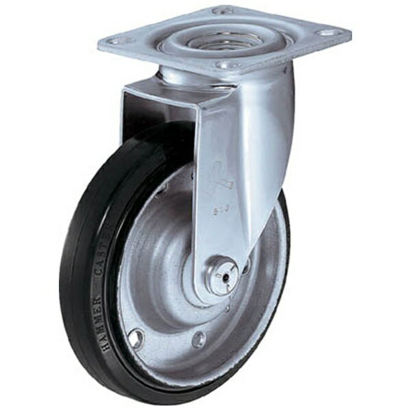 ハンマーキャスターセールス｜HAMMER CASTER 2S型　自在　ゴム車　125mm　新型　4202S1R125BAR01