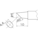 【仕様】・コテ先名称： 4BC型・適合コテ： FX838・ヒーター一体式