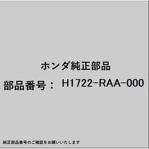 HONDA｜ホンダ ホンダ・honda純正部品 H1722-RAA-000 エアーエレメント H1722-RAA-000