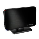 センチュリー|Century Corporation USB3.0&eSATA対応 SATA3.5HDDケース 1分BOX USB3.0 & eSATA SAT...