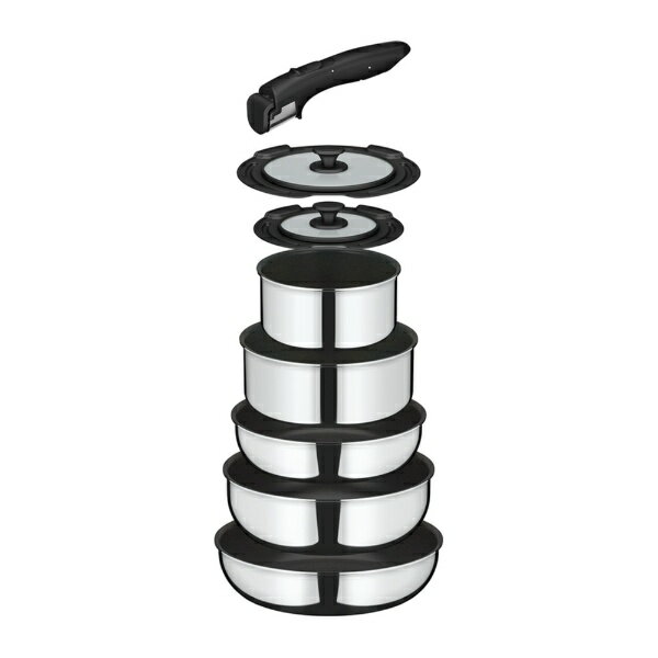 【エントリーで最大全額ポイント還元｜5/6まで】 サーモス｜THERMOS 取っ手の取れるフライパン 8点セット ステンレス KSF-8A-S