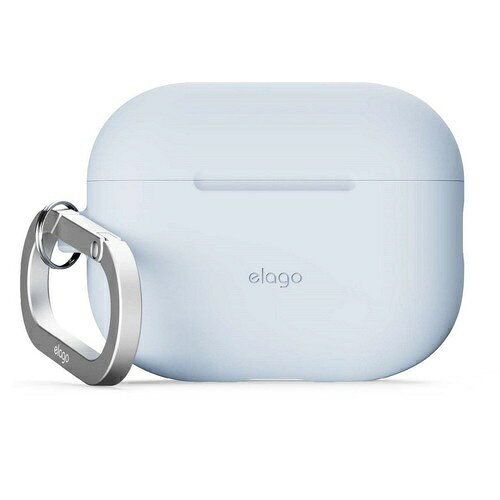 ELAGO｜エラゴ AirPods Pro3 対応シリコンケース SILICONE HANG CASE ライトブルー EL_A3PCSSCN3_LB