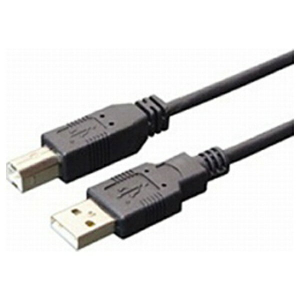 ナカバヤシ｜Nakabayashi 5m USB2.0ケーブル【A】⇔【B】（黒）USBB50BK[USBB50BK]