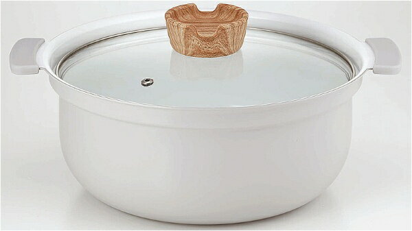 カクセー｜Kakusee coronto−コロント−IH対応セラミックコーティング深型卓上鍋24cm（アイシーグレー） ..