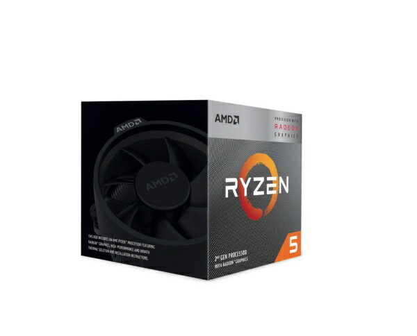 AMD｜エーエムディー 〔CPU〕AMD Ryzen 5 3400G With Wraith Stealth cooler (4C8T3.7Hz65W) BOX YD3400C5FHSBX [AMD Ryzen 5 /Socket AM4 /グラフィックス搭載] 2