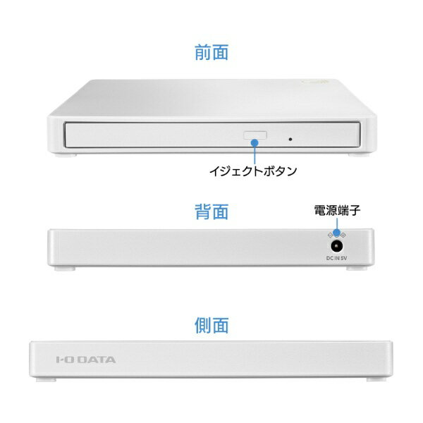 I-O DATA�å������������ǡ��� ���ޡ��ȥե�����CD�쥳������ �ۥ磻�� CD-5WDWA