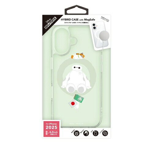 PGA | 피지 에이 iPhone 17 케이스 MagSafe 대응 하이브리드 케이스 Premium Style 베이 맥스 PG-D25AMH04BAY