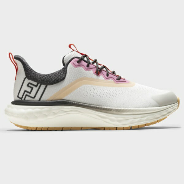 フットジョイ｜FootJoy ゴルフシューズ クオンタム LACED クリーム×ピンク 97828 [レディース /23.0cm /幅:3E]【返品交換不可】