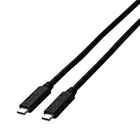 EIZO｜エイゾー USB-C ⇔ USB-Cケーブル [映像 /充電 /転送 /1.0m] ブラック CC100-BK [USB-C ⇔ USB-C]