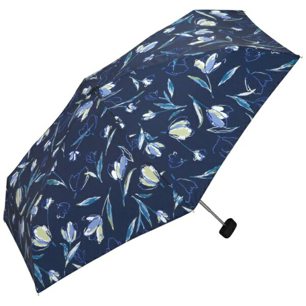 ワールドパーティー｜WPC. 折りたたみ傘 フローティングチューリップ ミニ Wpc. ネイビー 6703-175-002 [晴雨兼用傘 /50cm]