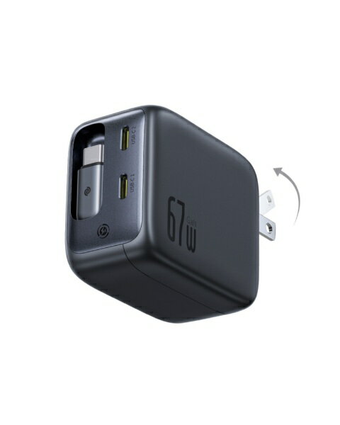 Baseus｜ベースアス EnerCore CJ11 巻取式ケーブル内蔵急速充電器 67W E0120H00