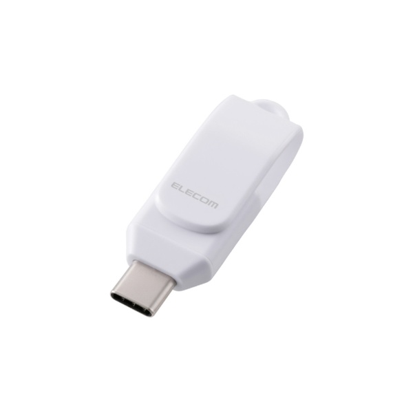 ELECOM�å��쥳�� USB���� (Android/iPadOS/iOS/Mac/Windows11�б�) �ۥ磻�� MF-CEU3128GWH [128GB /USB TypeC /USB3.2 /��ž��]