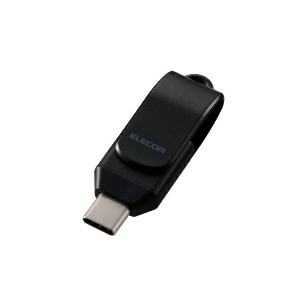 ELECOM�å��쥳�� USB���� (Android/iPadOS/iOS/Mac/Windows11�б�) �֥�å� MF-CEU3256GBK [256GB /USB TypeC /USB3.2 /��ž��]