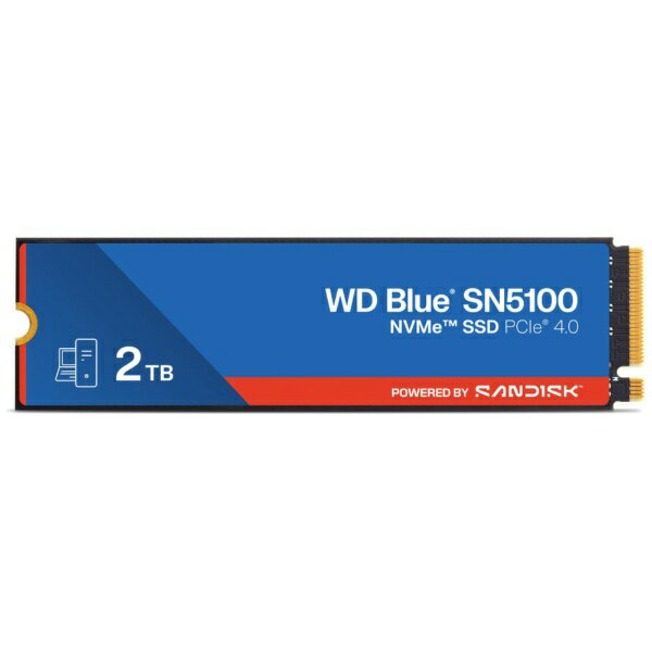 WESTERN DIGITAL｜ウェスタン デジタル WDS200T5B0E 内蔵SSD PCI-Express接続 WD Blue SN5100 シリーズ [2TB /M.2]