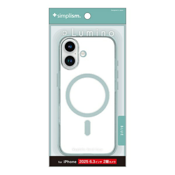 トリニティ｜Trinity iPhone 17 ケース ［Lumino］ MagSafe対応 背面クリアハードケース クリア×ブルー TR-IP25M2-LOCMS-CLBL