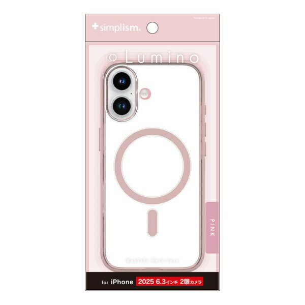 トリニティ｜Trinity iPhone 17 ケース ［Lumino］ MagSafe対応 背面クリアハードケース クリア×ピンク TR-IP25M2-LOCMS-CLPK