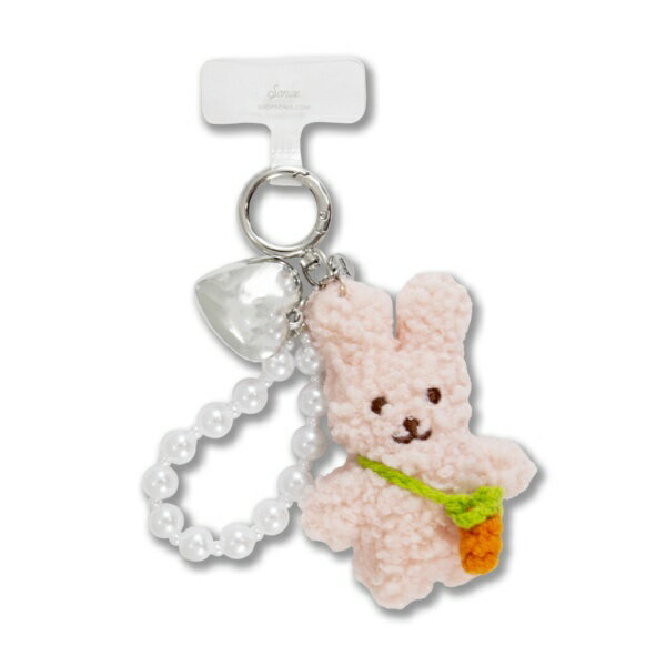 Retro - Sonix｜ソニックス PHONE WRISTLET WITH PLUSH ANIMAL BUNNY 568-2001-A01
