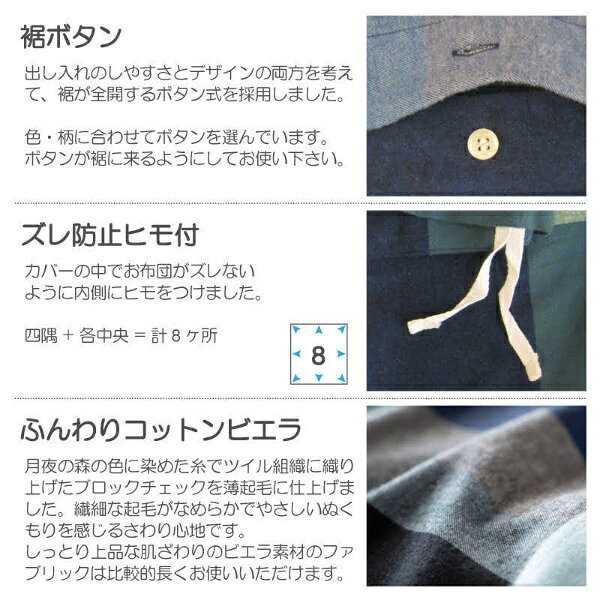 楽天ビック(ビックカメラ×楽天)の【エントリーで最大2万ポイント当たる｜8/23まで】 ファブザホーム｜Fab the Home 【掛布団カバー】ノクターン ネイビー FH121190-310 [シングルサイズ]｜アングル3