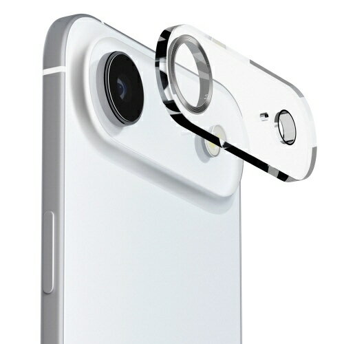 PGA｜ピージーエー iPhone Air 用 カメラフルプロテクター Premium Style クリアメタルシルバー PG-25CCLG06SV