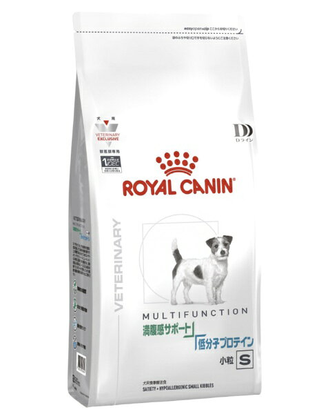 犬用 満腹感サポート＋低分子プロテイン 小粒は、食物アレルギーによる皮膚疾患・消化器疾患のある犬、および減量の必要な犬に給与することを目的として、特別に調製された食事療法食です。減量のために摂取カロリーを制限した場合でも、食事量を確保するために食物繊維を増量し、また必要なタンパク質やビタミン・ミネラルなどが充分に摂取できるように調製されています。この製品は、食物アレルギーの原因となりにくい加水分解したタンパク源を使用しています。【楽天ビックはロイヤルカナン食事療法食の認定オンラインストアです。】ロイヤルカナン食事療法食を安心してご購入できます。本製品のご購入にはかかりつけ動物病院の登録が必要となります。※詳しくはこちら----------------------------------------------------------------------------広告文責：株式会社ビックカメラ楽天　050-3146-7081メーカー：ROYAL　CANIN　ロイヤルカナン商品区分：ペット食事療法食----------------------------------------------------------------------------※パッケージリニューアル等で掲載画像とは異なる場合があります※こちら商品はお届け後の返品・交換はお受けしておりません。