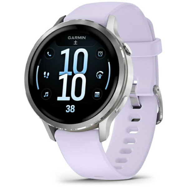 GARMIN｜ガーミン スマートウォッチ Venu 4（ヴェニュー4）41mm AMOLEDディスプレイ【心電図（ECG）アプリ】 Silver / Periwinkle 010-..
