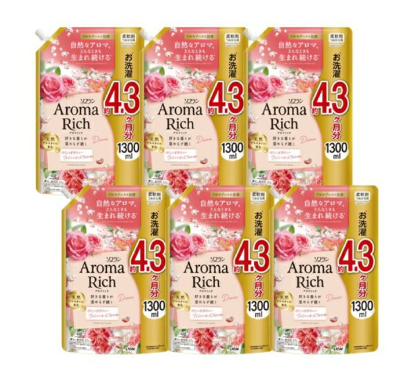 LION�å饤���� �ڥ���������ۥ��ե�󥢥��ޥ�å����������� �����ѡ�1300ml��6��