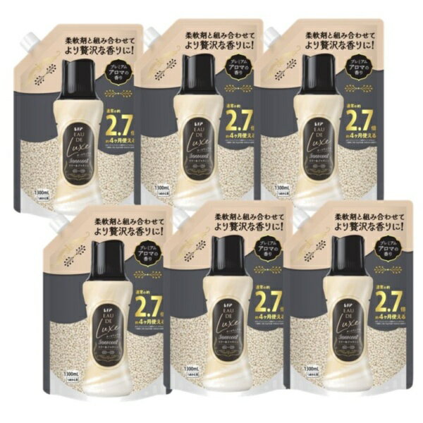 Softening Agents - P&G｜ピーアンドジー 【ケース販売】レノアオードリュクスアロマジュエル イノセントリリー&ジャスミンの香り 詰替用超特大サイズ　1300ml×6個