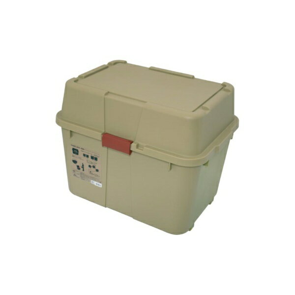 グリーンパル｜GREENPAL 宅配ボックス 蓋付き キャスター付き コンテナ 収納 70L コヨーテ 191276