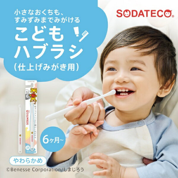 サンスター｜SUNSTAR ソダテコ（SODATECO）こどもハブラシ　仕上げみがき用　やわらかめ　1本入り 2