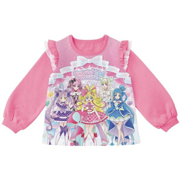 BANDAI｜バンダイ 光る！起毛パジャマ キミとアイドルプリキュア♪（A） 110cm ローズピンク