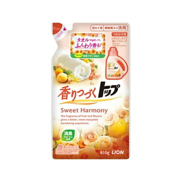 LION　ライオン 香りつづくトップ Sweet Harmony つめかえ用〔衣類洗剤〕