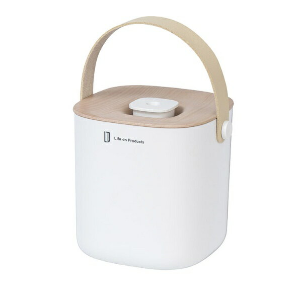 Life on Products｜ライフオンプロダクツ 充電式ボックス型超音波加湿器 ホワイトウッド LCAHF014-WW [超音波式]
