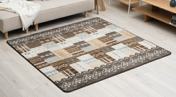 Loop Carpets - イケヒコ｜IKEHIKO センターラグ チャーム 180×180cm ブラウン