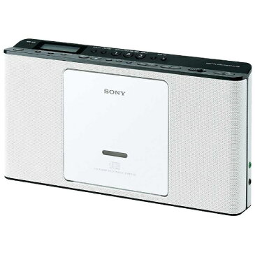 ソニー　SONY ZS-E80 CDラジオ ホワイト [ワイドFM対応][薄型 コンパクト ZSE80WC]