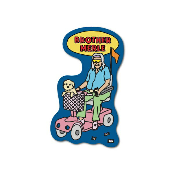 ゼネラルステッカー｜GENERAL STICKER BROTHER MERLE ダイカットミニステッカー LURKER JOHN BRM-033