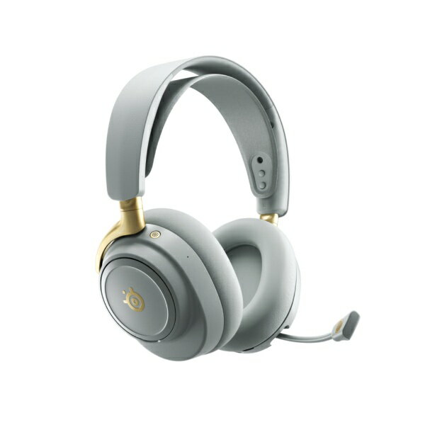 �ڥ���ȥ꡼�Ǻ���2���ݥ�����������1/20�ޤǡ� SteelSeries�å��ƥ����륷�꡼�� �����ߥ󥰥إåɥ��å� Arctis Nova Elite(�ϥ��쥾�б�) Sage & Gold 61663 [�磻��쥹��Bluetooth��USB�� /ξ�� /�إåɥХ�ɥ�����]