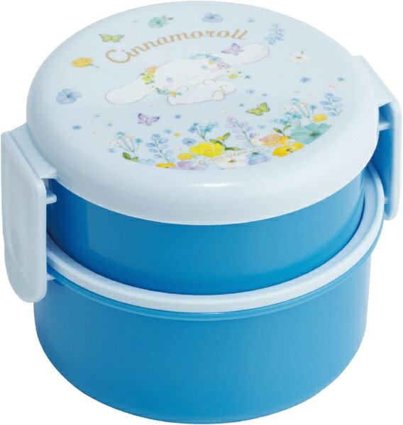 Skater｜スケーター シナモン／パステル水彩花柄　丸型弁当箱2段500ml ONWR1