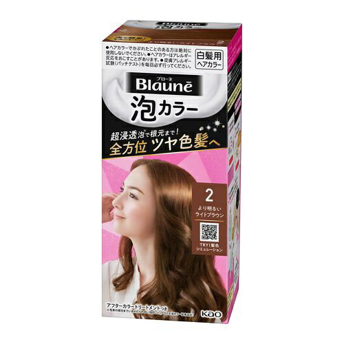 花王｜Kao Blaune（ブローネ） 泡カラー 2 より明るいライトブラウン 108ml