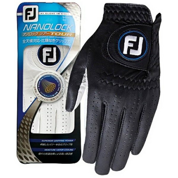 フットジョイ｜FootJoy 【メンズ 左手着用(右利き用)】ゴルフグローブ NANOLOCK TOUR(22cm/ブラック) FGNT14のサムネイル
