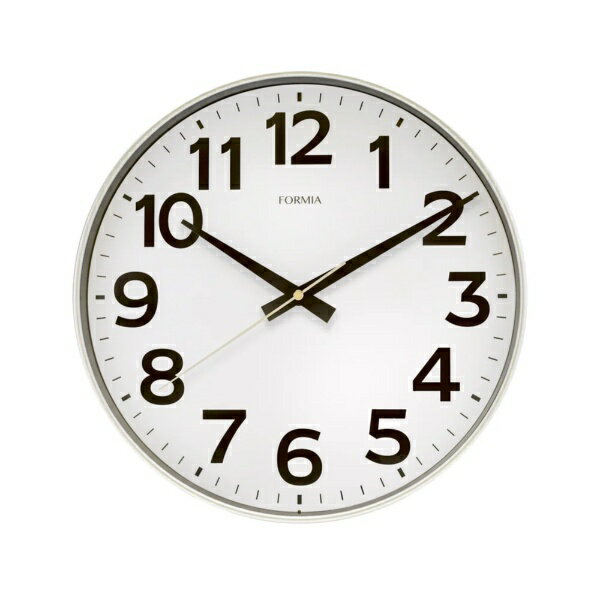 フォルミア｜Formia 連続秒針 掛時計 シルバー HWC-018W-SV