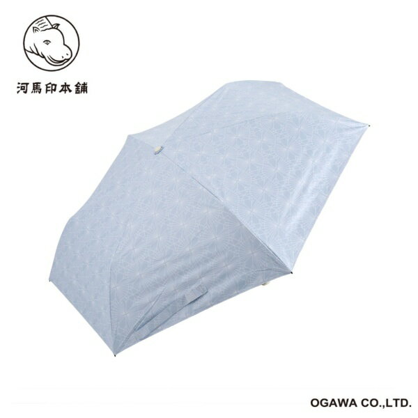 小川｜Ogawa 折りたたみ傘 スリム 河馬印本舗 鶴（蒼白色/そうはくしょく） LDWS-50PM-1 [晴雨兼用傘 /50cm]