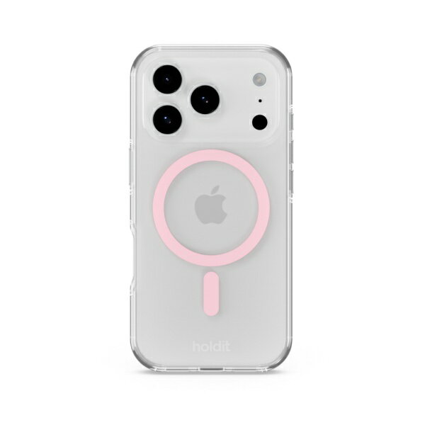 乐天商城 - HOLDIT｜ホールディット iPhone 17 Pro MagSafe対応耐衝撃ケース ピンク/Transparent