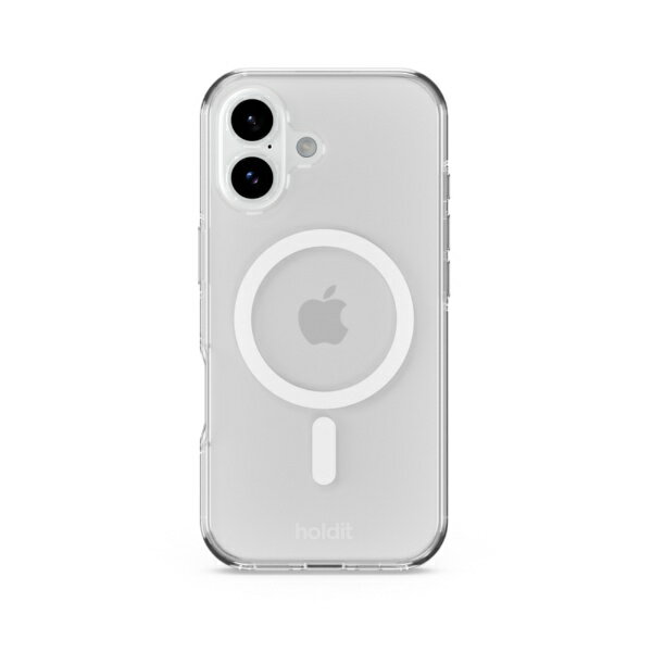 HOLDIT｜ホールディット iPhone 17 MagSafe対応耐衝撃ケース ホワイト/Transparent