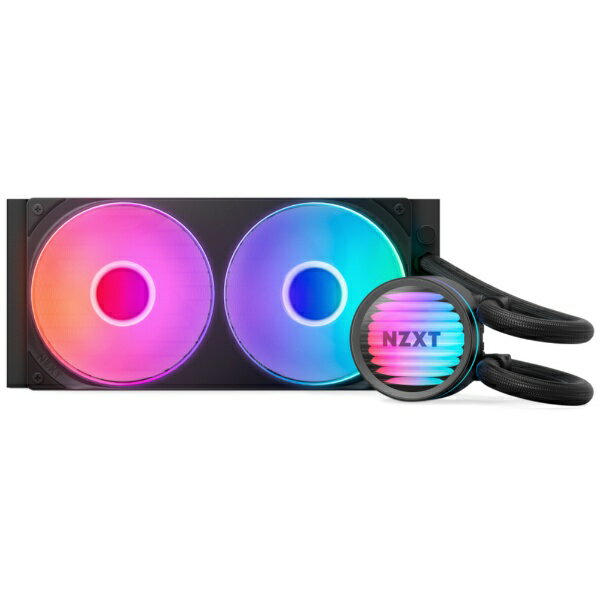 NZXT｜エヌゼットエックスティー 水冷CPUクーラー 120mmファンx2 [LGA1851/1700/1200/115x・AM5/AM4] KRAKEN CORE 240 ブラック RL-KR24C-B1