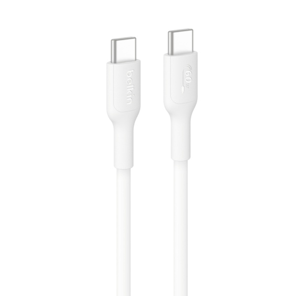 BELKIN｜ベルキン USB-C to USB-C ケーブル 60W 1m ホワイト CAB023fq1MWH