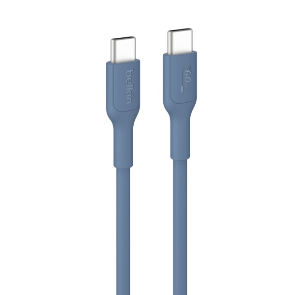 BELKIN｜ベルキン USB-C to USB-C ケーブル 60W 2m ブルー CAB023fq2MBL