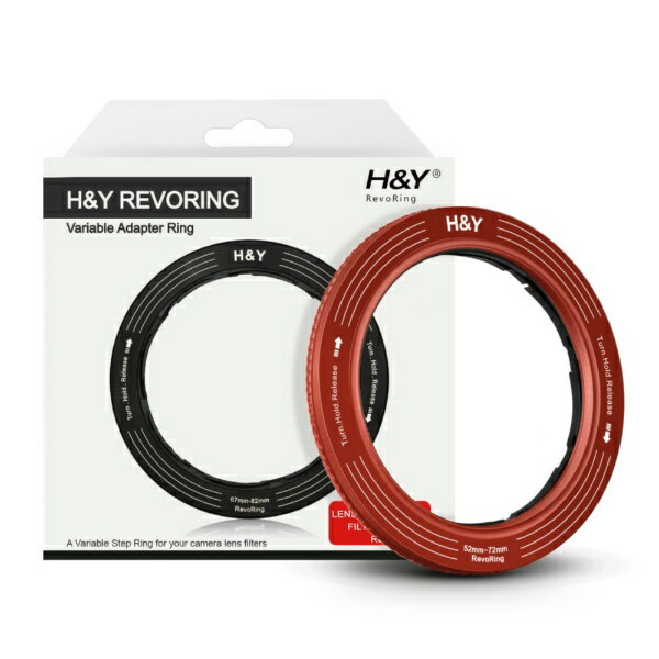 For Special Effects - H&Y｜エイチアンドワイ REVORING 52-72mm レッド レッド RS72-R